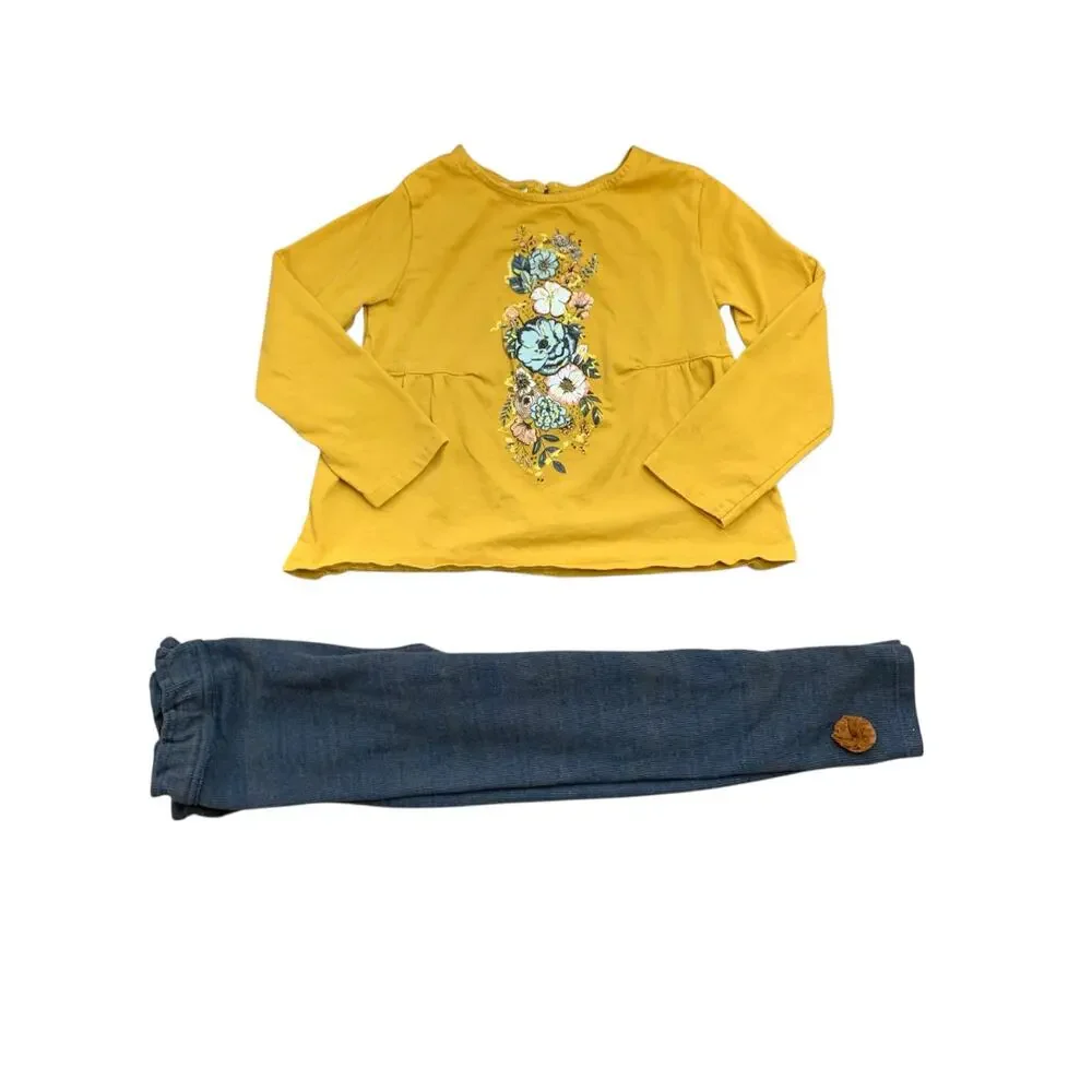 Zara Long Sleeve Top & Coordinating Pants 3-4 Years